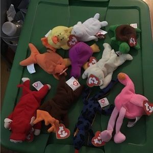 TY teeny beenie babies, from McDonald’s open, stored, original/retired pets.